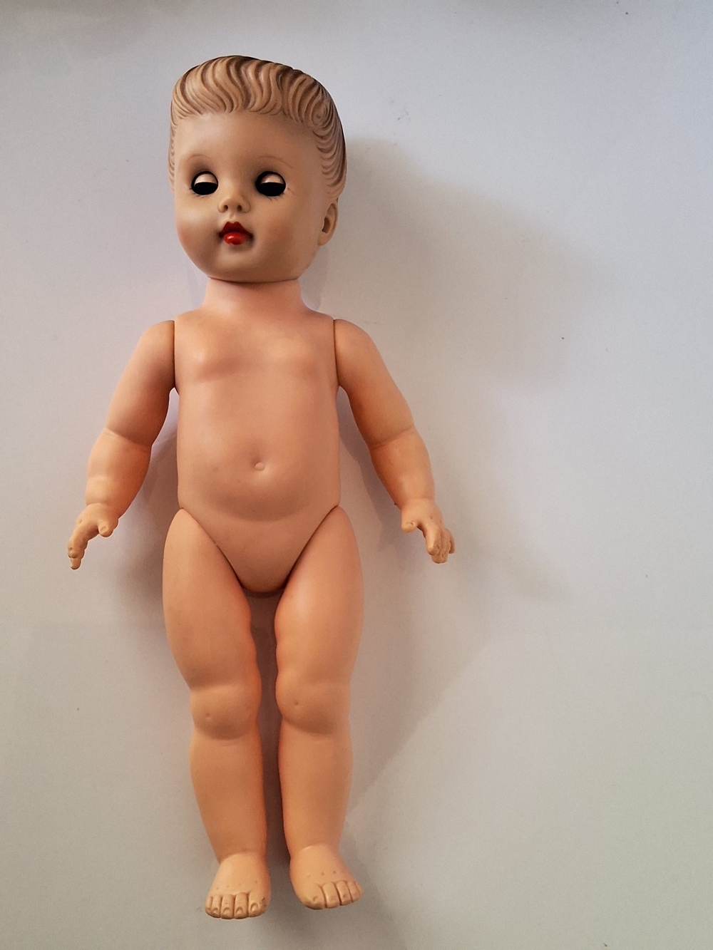 Vintage Marked HD hard Body Doll W/ Handmade Clothes